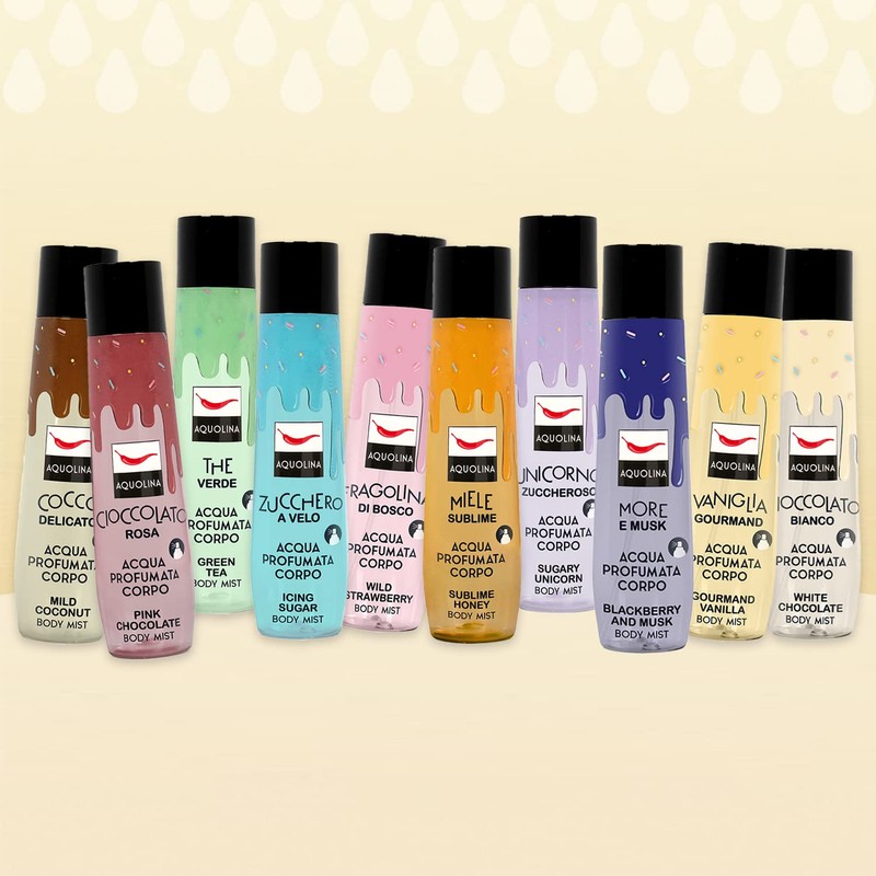Aquolina Scented Body Water Icing Sugar Long-lasting, Enveloping and Gourmand