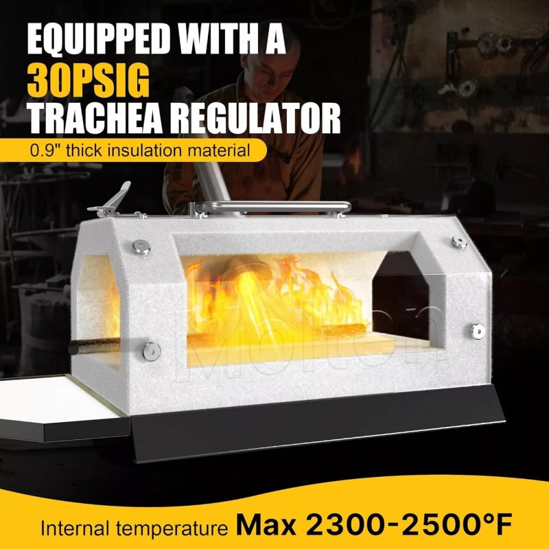MMasters Single Burner Propane Forge for Home＆Professional, Gas Forge-Efficient Heating