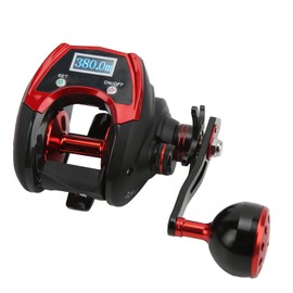 Baitcasting Reel, 18 + 1BB 6.4: 1 Maximum Resistance 18 kg Electric Fishing Reel with LCD Digital Display Counting (Water Drop Wheel with Digital Display of the Second)