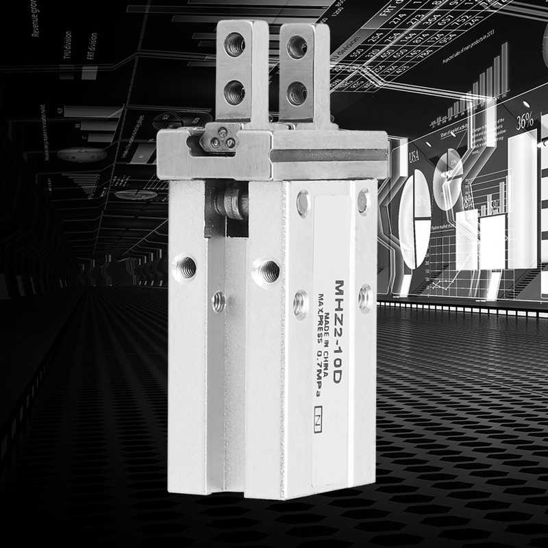 MHZ2-10D Parallel Air Gripper Pneumatic Finger Cylinder 10mm Bore Double/Single