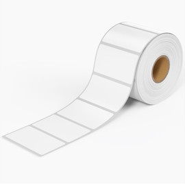 InpourPack InpourPack 2x1inch Direct Thermal Label Paper for Barcodes, Shipping, 1000 Labels Per Roll White, Compatible with Rollo Label Printer & Zebra Desktop Printers