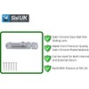 4 Inch Flat Door Bolts Satin Chrome Plated Bolt Door