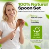 AIUHI Teak Corner Spoon, 100% Solid Teak Wooden Corner Spoon