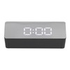 LED Mirror Alarm Clock Rectangular Digital Clock with Temperature Display