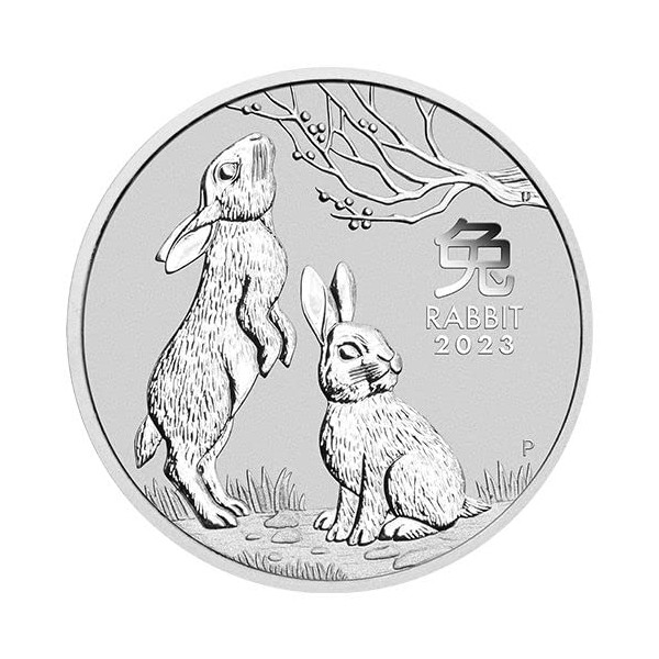Rabbit 2023, 1 ounce silver coin, Lunar series III, incl.