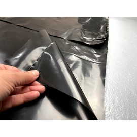 MP Global Products MB12X25300 MoistureBlock Roll of 6 mil Moisture Block Polyethylene Underlay Film, Black