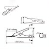 50 Pack - Toothless Micro Steel Alligator Test Clips with