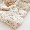 BuLuTu Muslin Toddler Quilt Cute Toddler Bed Blanket Baby Comforter