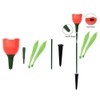 6 Pcs Outdoor Solar LED Light Garden Solar Tulip Flower