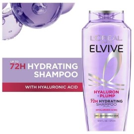 Elvive L'Oreal Paris Elvive Hyaluron Plump Hydrating Shampoo for Dehydrated, Dry Hair I
