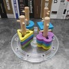 STFRBTH 2PCS 6 Inch Round Rotating Organizer, Clear Turntable Plate