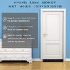 Under Door Draft Stopper 36 Inch, Black Weighted Door Draft