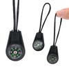 Paracordland-10Pcs Black MiniSurvival Compass for Kids Compass Liquid Filling Outdoor