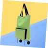 FELTECHELECTR Foldable Portable Shopping Trolley Bag with Wheels Oxford Fabric