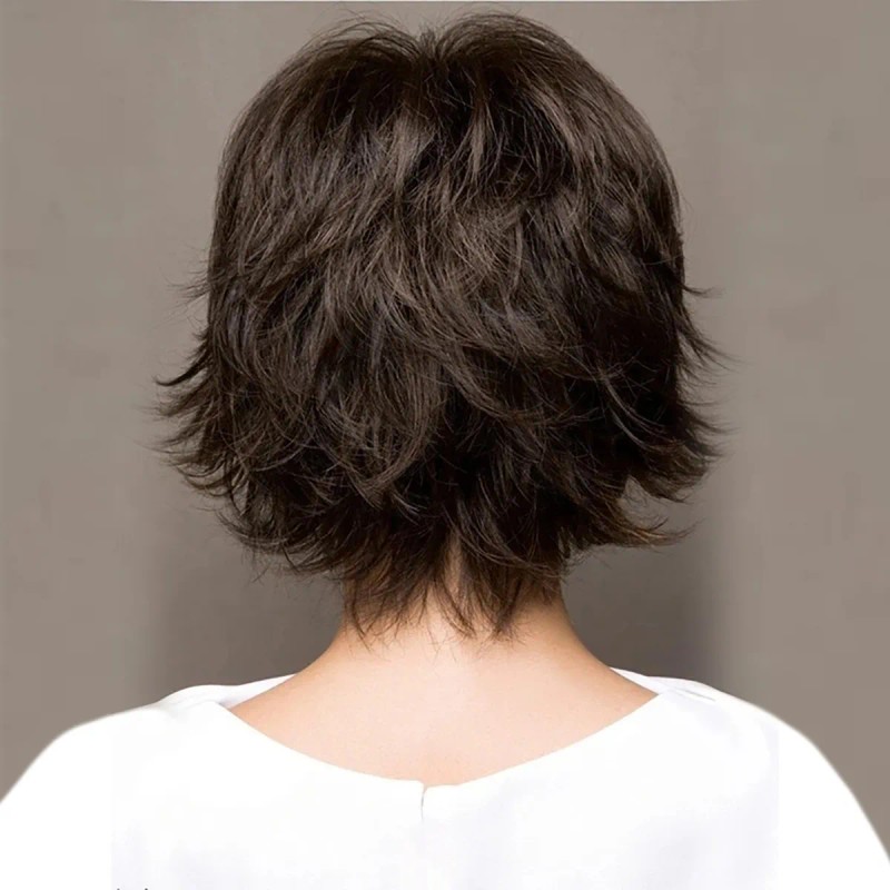Pelucas Dama Corto Cabello De Moda Gradiente &si