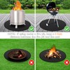 36'' Fire Pit Mat for Solo Stove Bonfire, Round Fireproof