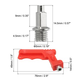 PATIKIL Track Spikes,16 Pack Steel High Jump Spikes Replacement Track and Field Running Spikes Cleats with Spike Wrench for Plastic Track Short Running Jumping Sprint Sports, Silver