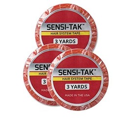 SENSI-TAK [Red Liner | 1" x 108" | Value Pack for 3 Rolls] by Walker Tape. Perimeter Roll Tape.