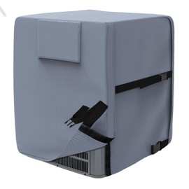 AKEfit Air Conditioner Cover for Outside, Heavy Duty Waterproof AC Defender with Durable Oxford Fabric, Veranda AC Protector -24x24x30 inches Gray