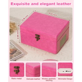 CD Player Portable for Home with Upgraded Speakers Bluetooth in/Out Rechargeable Desktop CD Player with LED Screen Boombox Music Player Hot Pink