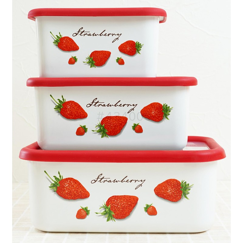 Fuji Hollow Strawberry Deep Square Container, M 0.4 gal (1.1