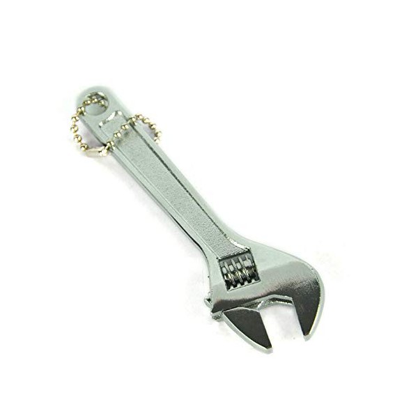 BE-TOOL Adjustable Spanner 4" Silver Small Spanner Mini Jaw Monkey