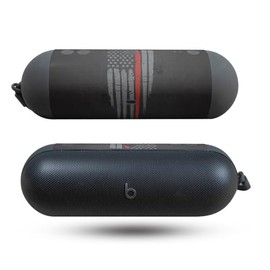 Speaker Skin Compatible with Beats Pill (2024) - Thin Red Line - Premium 3M Vinyl Protective Wrap Decal Cover - Easy to Apply | Crafted in The USA by MightySkins
