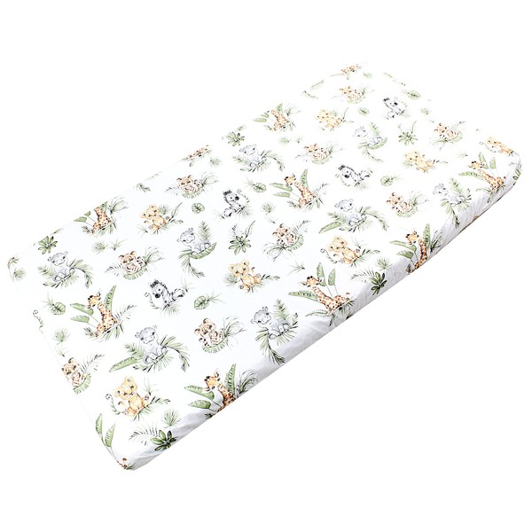 TupTam Baby Bed Crib Cot Fitted Sheets with Printed Designs,