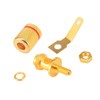 RuiLing 4-Pack 4mm Banana Jack Binding Post Gold Plated Female