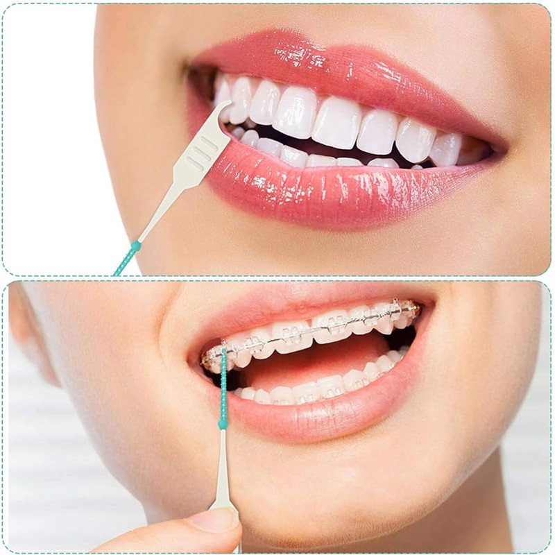 Baluue 200 Cepillos Interdentales PortáTiles Flexibles Para Limpieza Efectiva Entre