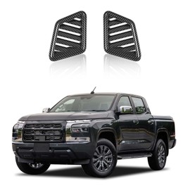 HIRUFAIT Dash Air Vent Cover Trim for M-itsubishi Triton & L200 2024 2025 Accessories, ABS Dashboard Sides Air Vent Outlet Frame Decor Protector 2Pcs
