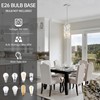 Chrome Pendant Lights Kitchen Island 1 Pack, Mini Crystal Chandeliers,