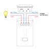 Black Kinetic Wireless Switch Kit, IP65 Waterproof Push Button Switch,