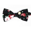 Floral Bow Tie Pocket Square Set Novelty for Men Patterned