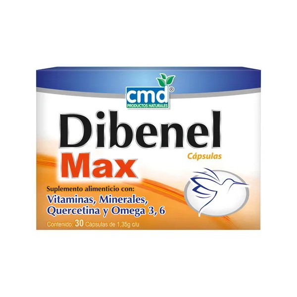Dibenel Max Multivitaminico, Quercitina, Omega C/30 Cáps Cmd Sabor Capsulas