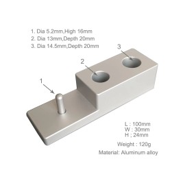 dscosmetic CNC Aluminum safety razor Base stand holder For Yaqi Rockwell Muhle 23C 24C 34C