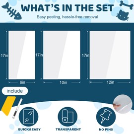 Vefhby Cat Scratch Furniture Protector, 30Pack Self-Adhesive Single Side Couch Protector from Cat Claws, Furniture Protectors from Cats, Anti Scratch Sticky Tap, No Pins