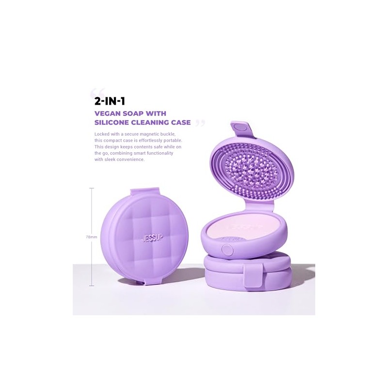 Jessup Alfombrilla Limpiadora de Brochas de Maquillaje de Silicona con
