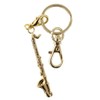 Nakano MM120KHBCLG Brass Band Keychain, Bass Clarinet, Gold