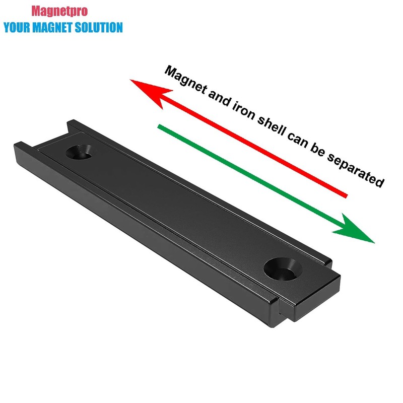 Magnetpro Rectangular Magnets 80 LBS Force Size 2.36" x 0.53"