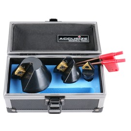 Accusize Industrial Tools 1/4'', 1/2'' and 1-1/4'' 60 Degree Indexable Carbide Countersinks, 0046-0960