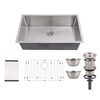 Homfan 30 Inch Kitchen Sink for Single Bowl,Undermount Kitchen Sink