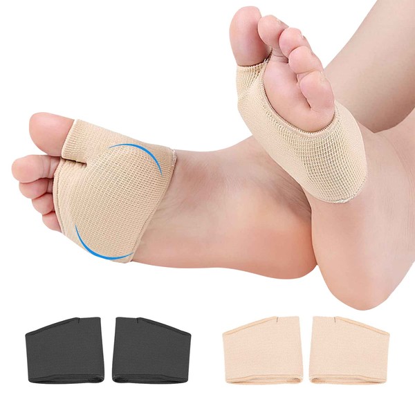 Metatarsal Padding Soft and Comfortable Bunion Pads Pain Relief Forefoot Pads for Men and Women, 2 Pairs (S)