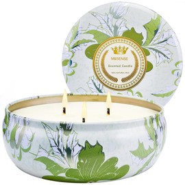 M&SENSE Citronella Candles Outdoor, Large 3 Wick Soy Candle, Summer Candle for Home Scented,Over 40 Hour Burning Time, Relaxing Aromatherapy Candle Gift for Women and Men