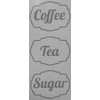 Tea, Coffee, Sugar Kitchen Jar Canister Labels Stickers