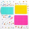 Gummy Candy Molds with 2pcs Droppers, Silicone Bear Dinosaur Fruit