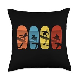 Wing Surf Wing Foil Wingsurfing Wingsurfer Retro Throw Pillow