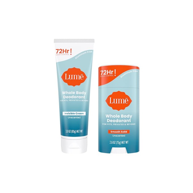 Lume Desodorante Todo Cuerpo Crema Invisible Sólido Perfume Control Olor