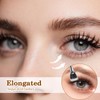 4 Pack Fan Brush for Mascara, Folding Angle Mascara Brush