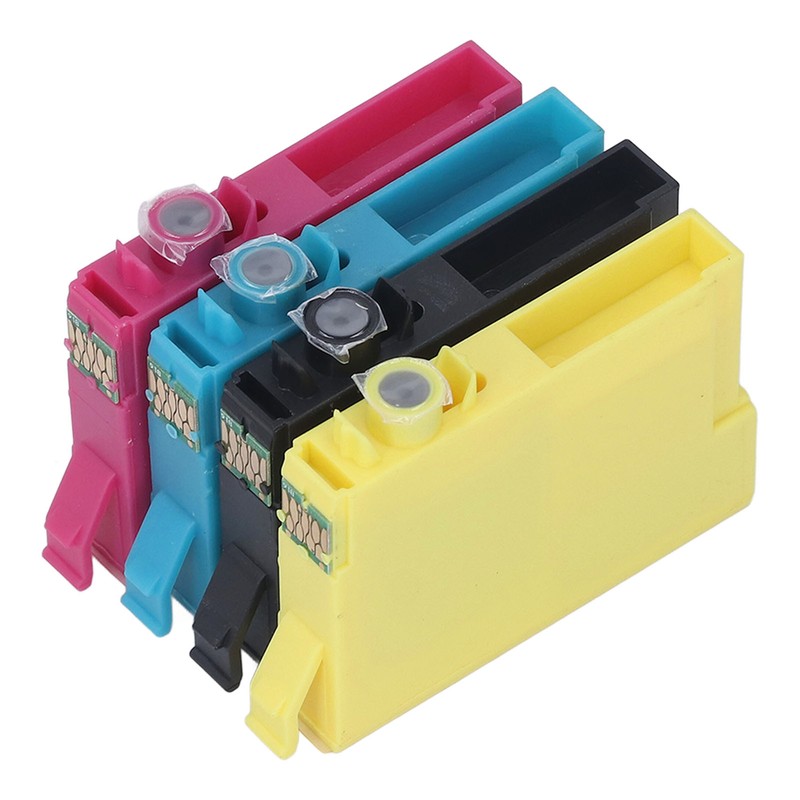 4Pcs Ink Cartridges Compatible Refill Replacement 4 Colors BK C
